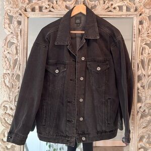 Oversized Black Jean Jacket